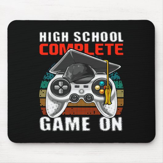 High School Complete Video Game Senior Abschluss Mousepad (Vorne)