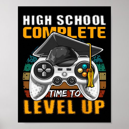High School Complete Video Game Senior Abschluss Poster (Vorne)