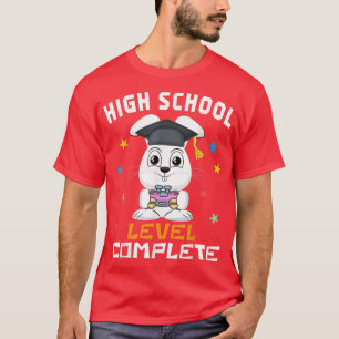 High School Complete Video Gamer Niedlich Bunny T-Shirt