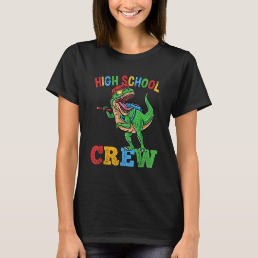 High School Crew Rex Dinosaur Back To School Boys  T-Shirt (Vorderseite)
