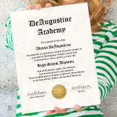 High School Diploma for Homeschool Poster