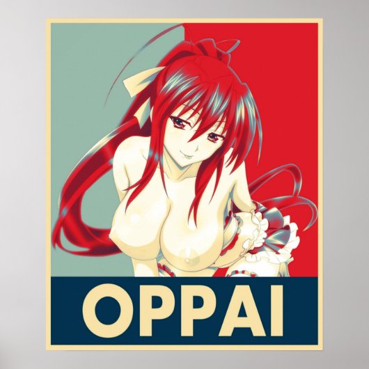 High School DxD Akeno Himejima Oppai Pop Kunst, Di Poster (Vorne)