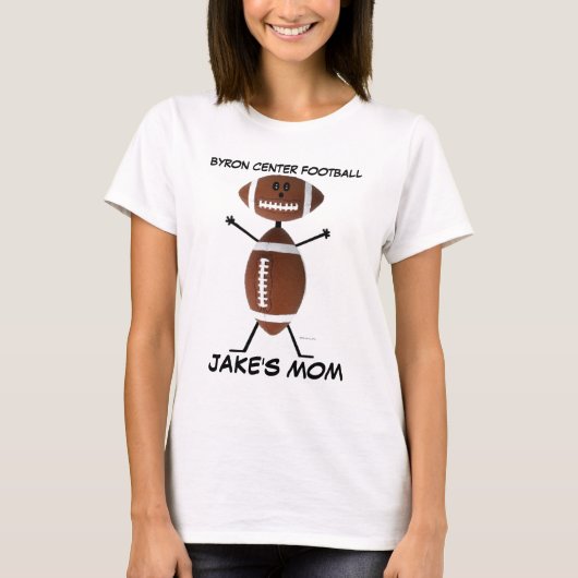High School Football Cartoon T-Shirt (Vorderseite)