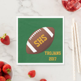 High School Football Team Homecoming Party Napkins Serviette