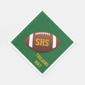 High School Football Team Homecoming Party Napkins Serviette (Ecke)