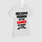 High School Freshman by Day Gamer by Night Ornament (Vorderseite)
