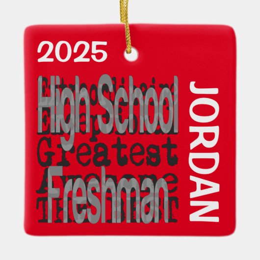 High School Freshman Extraordinaire CUSTOM Keramikornament (Vorderseite)