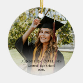High School Graduate Photo Graduation Keramik Ornament