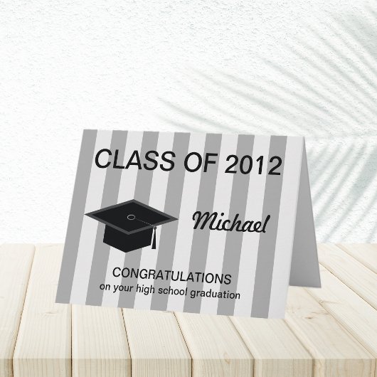 High School Graduation Card -- Congratulations Karte