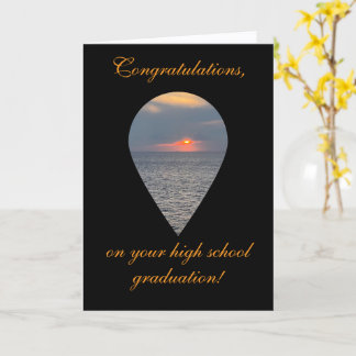 High School Graduation, Folded Greeting Card Karte