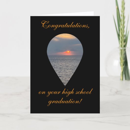 High School Graduation, Folded Greeting Card Karte (Vorderseite)