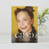 High School Graduation Invitation Einladung (Stehend Vorderseite)