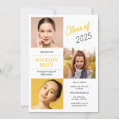 High School Graduation Invitation Einladung (Rückseite)