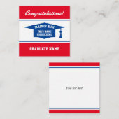 High School graduation party Class of 2023 custom Mitteilungskarte (Vorne/Hinten)