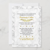 High School Graduation Party Marble Foto Collage Einladung (Rückseite)