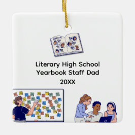 High School Jahrbuch-Vater Keramikornament