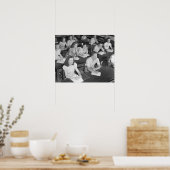 High-School-Klasse, 1943. Vintages Foto Poster (Küche)