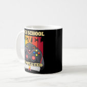High School Level Complete Funny Gamer Graduation Kaffeetasse (Vorderseite Links)
