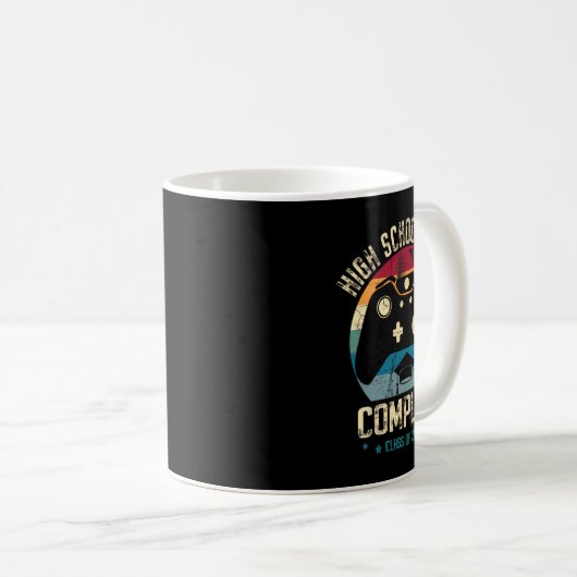 High School Level Complete Gamer Cl Of 2025 Gradua Kaffeetasse (VorderseiteRechts)