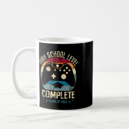 High School Level Complete Gamer Cl Of 2025 Gradua Kaffeetasse (Links)