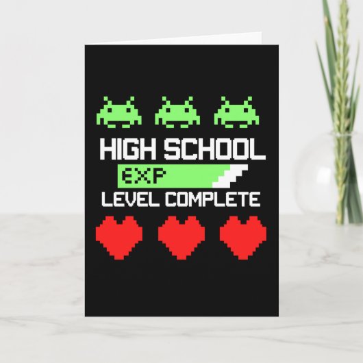 High School Level Complete - Graduation Karte (Vorderseite)