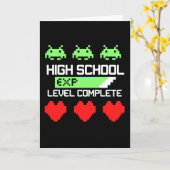High School Level Complete - Graduation Karte (Gelbe Blume)