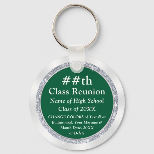 High School liebt Ideen. Grün, Weiß oder WANDEL Schlüsselanhänger (Vorderseite)