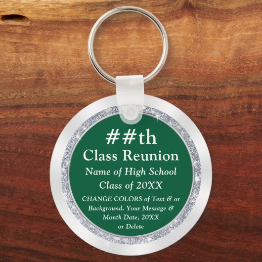 High School liebt Ideen. Grün, Weiß oder WANDEL Schlüsselanhänger (Vorderseite)