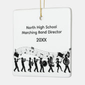 High-School-Marchingband-Dirigent Keramikornament (Links)