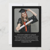 High School Modern Graduation Ankündigung (Rückseite)