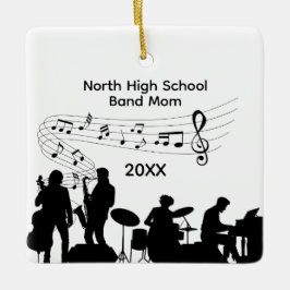 High School Musikband-Mutter Keramikornament