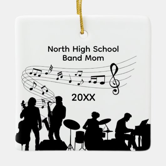 High School Musikband-Mutter Keramikornament (Vorderseite)