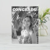 High School or College Graduation Party  Einladung (Stehend Vorderseite)