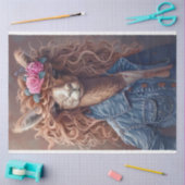 High School Prep Llama Decoupage Seidenpapier (Basteln)