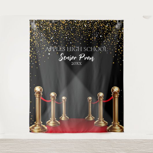High School Prom Hintergrund Hollywood Red Tepet Wandteppich (Vorderseite)