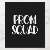 High School Prom - Junior Senior Prom - Prom Squad Weinetikett (Einzelnes Label)