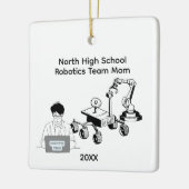 High School Robotics-Team-Mutter Keramikornament (Links)