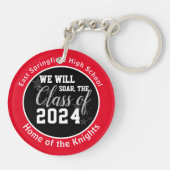 High School Schließ Class 2024 Schlüsselanhänger (Rückseite)