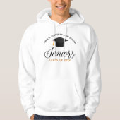 High School Senior Class 2023 Individuelle Name Hoodie (Vorderseite)