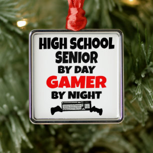 High School Senior Lieben spielen Videospiele Ornament Aus Metall