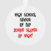 High School Senior Zombie Joke Ornament (Rückseite)