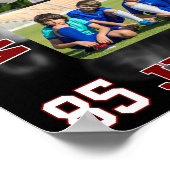 High School Soccer Team Sports Photo Collage Poster (Ecke)