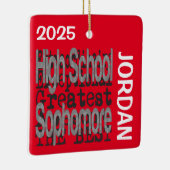 High School Sophomore Extraordinaire CUSTOM Keramikornament (Rechts)
