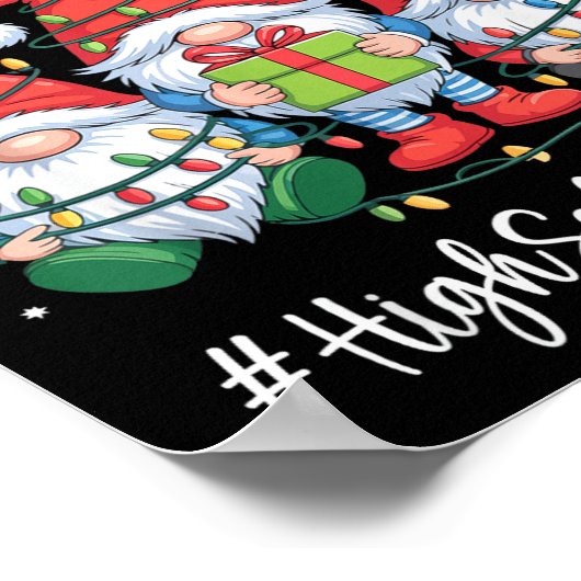 High School Teacher Gnome Everything Is Fine Funny Poster (Ecke)