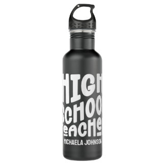 High School Teacher Minimalist Text Design Edelstahlflasche