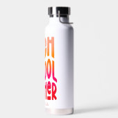 High School Teacher Red Orange Ombre Trinkflasche (Links)