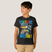 High School Vibes only Monster Truck Dinosaurier B T-Shirt (Vorne ganz)