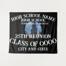 High School Wiedersehen 2024 Geburtstagsfeier Wandteppich