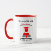High School Wiedersehen Custom Black Red Tasse (Links)
