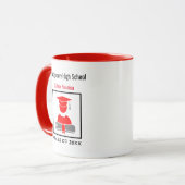 High School Wiedersehen Custom Black Red Tasse (Vorderseite Links)